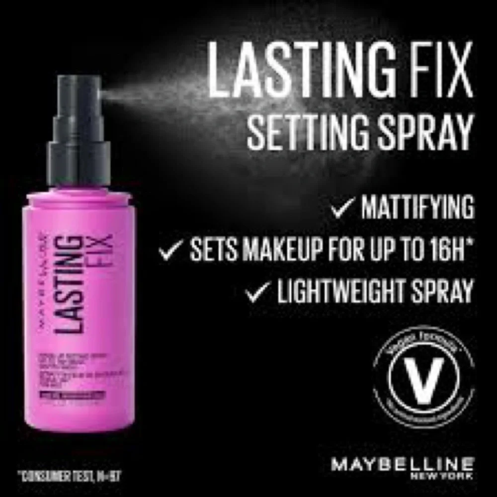 5/$25💜 Maybelline Lasting Fix Matte Finish Makeup Setting Spray Mini 1 oz